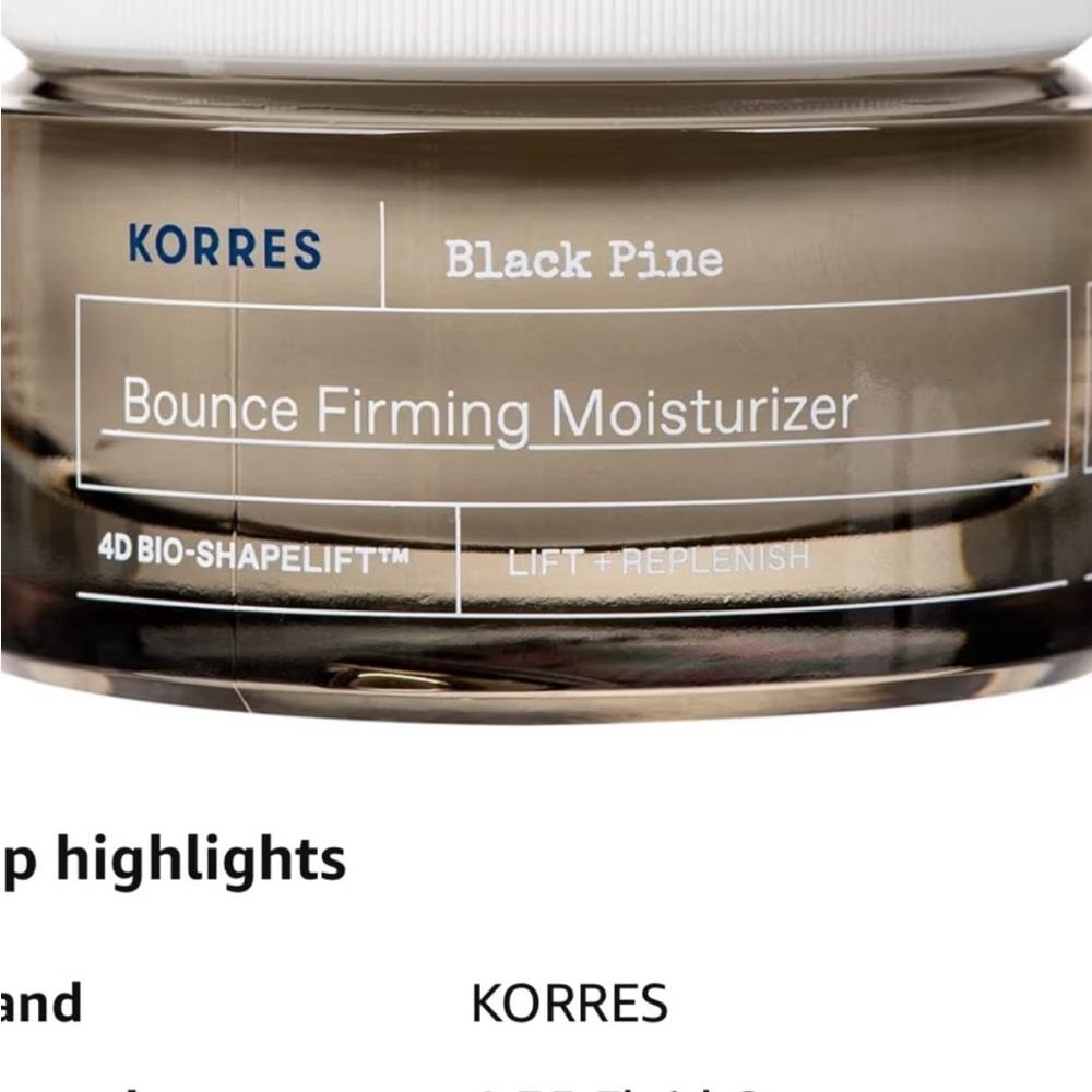 Korres Black Pine Bounce Firming Moisturizer